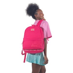 Mochila Coca-Cola Flat Rosa